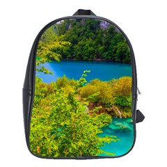 Plitvice, Croatia School Bags (xl)  by trendistuff