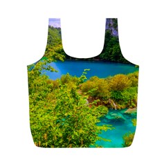 Plitvice, Croatia Full Print Recycle Bags (m)  by trendistuff