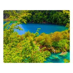 Plitvice, Croatia Double Sided Flano Blanket (large)  by trendistuff