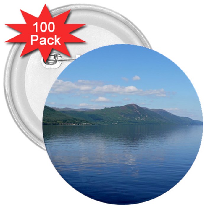 LOCH NESS 3  Buttons (100 pack) 