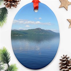 Loch Ness Oval Ornament (two Sides) by trendistuff