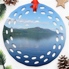 Loch Ness Ornament (round Filigree)  by trendistuff