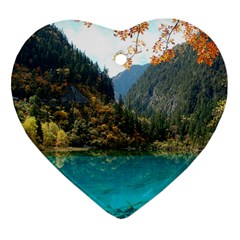 JIUZHAIGOU VALLEY 3 Ornament (Heart) 