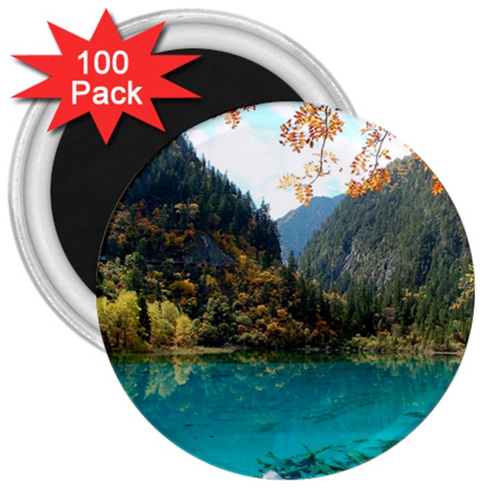 JIUZHAIGOU VALLEY 3 3  Magnets (100 pack)