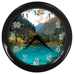 JIUZHAIGOU VALLEY 3 Wall Clocks (Black)