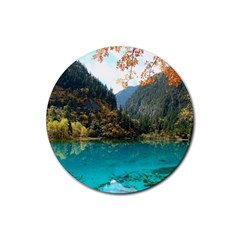 JIUZHAIGOU VALLEY 3 Rubber Coaster (Round) 