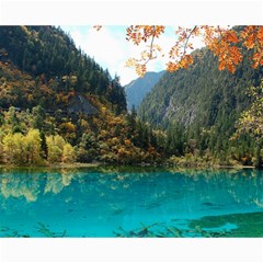 Jiuzhaigou Valley 3 Collage 8  X 10  by trendistuff