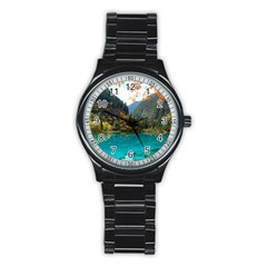 JIUZHAIGOU VALLEY 3 Stainless Steel Round Watches