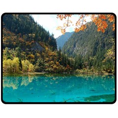 JIUZHAIGOU VALLEY 3 Double Sided Fleece Blanket (Medium) 