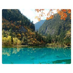 JIUZHAIGOU VALLEY 3 Double Sided Flano Blanket (Medium) 