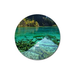 Jiuzhaigou Valley 2 Magnet 3  (round) by trendistuff