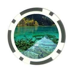 Jiuzhaigou Valley 2 Poker Chip Card Guards by trendistuff