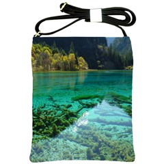 Jiuzhaigou Valley 2 Shoulder Sling Bags by trendistuff