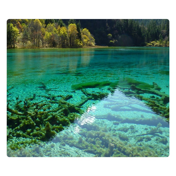 JIUZHAIGOU VALLEY 2 Double Sided Flano Blanket (Small) 