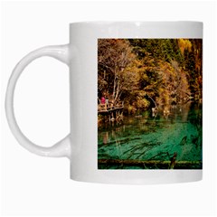 Jiuzhaigou Valley 1 White Mugs by trendistuff