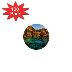 Jiuzhaigou Valley 1 1  Mini Buttons (100 Pack)  by trendistuff