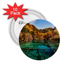 Jiuzhaigou Valley 1 2 25  Buttons (10 Pack) 