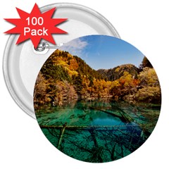 Jiuzhaigou Valley 1 3  Buttons (100 Pack)  by trendistuff