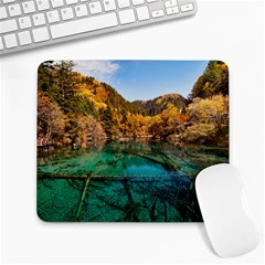 Jiuzhaigou Valley 1 Large Mousepads by trendistuff