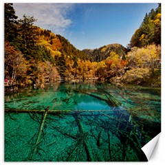 Jiuzhaigou Valley 1 Canvas 12  X 12   by trendistuff