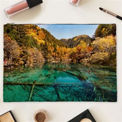 Jiuzhaigou Valley 1 Cosmetic Bag (xxl)  by trendistuff