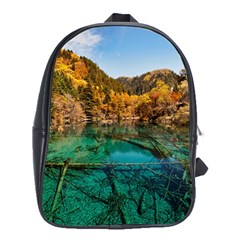 Jiuzhaigou Valley 1 School Bags (xl)  by trendistuff