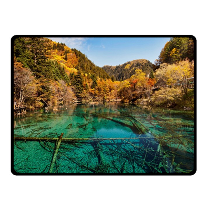 JIUZHAIGOU VALLEY 1 Double Sided Fleece Blanket (Small) 