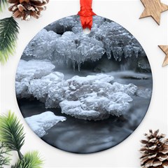 Ice And Water Ornament (round)  by trendistuff