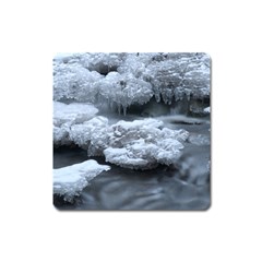 Ice And Water Square Magnet by trendistuff