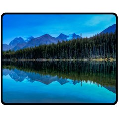 Herbert Lake Fleece Blanket (medium)  by trendistuff