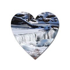 Frozen Creek Heart Magnet by trendistuff