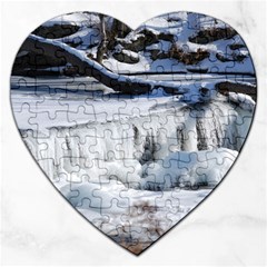 Frozen Creek Jigsaw Puzzle (heart) by trendistuff