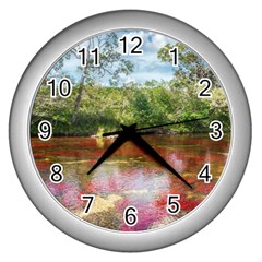 Cano Cristales 3 Wall Clocks (silver)  by trendistuff