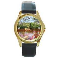 Cano Cristales 3 Round Gold Metal Watches