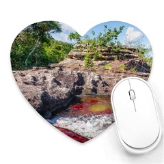 Cano Cristales 2 Heart Mousepads by trendistuff