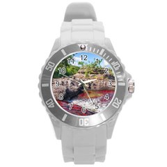 Cano Cristales 2 Round Plastic Sport Watch (l) by trendistuff