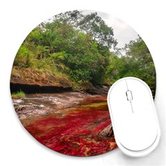 Cano Cristales 1 Round Mousepads by trendistuff