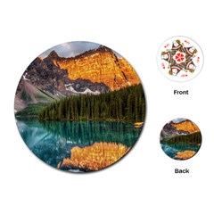 Banff National Park 4 Playing Cards (round)  by trendistuff