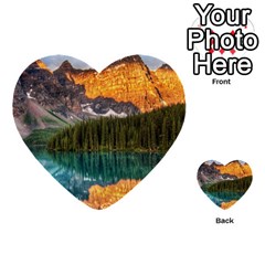 Banff National Park 4 Multi-purpose Cards (heart)  by trendistuff