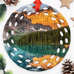 Banff National Park 4 Round Filigree Ornament (2side) by trendistuff