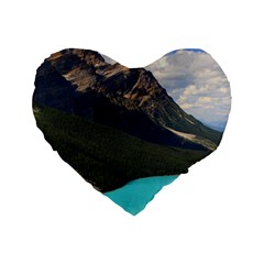 Banff National Park 3 Standard 16  Premium Heart Shape Cushions by trendistuff