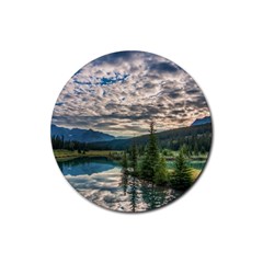 Banff National Park 2 Rubber Round Coaster (4 Pack)  by trendistuff