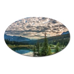 Banff National Park 2 Oval Magnet by trendistuff