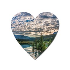 Banff National Park 2 Heart Magnet by trendistuff