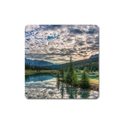 Banff National Park 2 Square Magnet by trendistuff