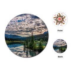 Banff National Park 2 Playing Cards (round)  by trendistuff