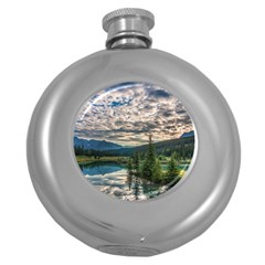 Banff National Park 2 Round Hip Flask (5 Oz) by trendistuff