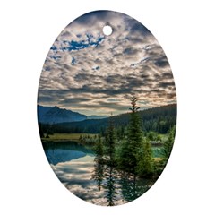 Banff National Park 2 Oval Ornament (two Sides)