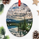 BANFF NATIONAL PARK 2 Ornament (Oval Filigree)  Front