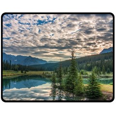 Banff National Park 2 Double Sided Fleece Blanket (medium) 